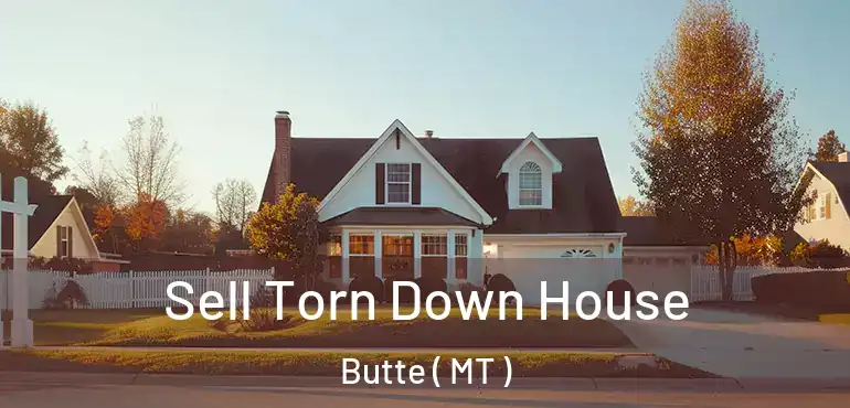  Sell Torn Down House Butte ( MT )